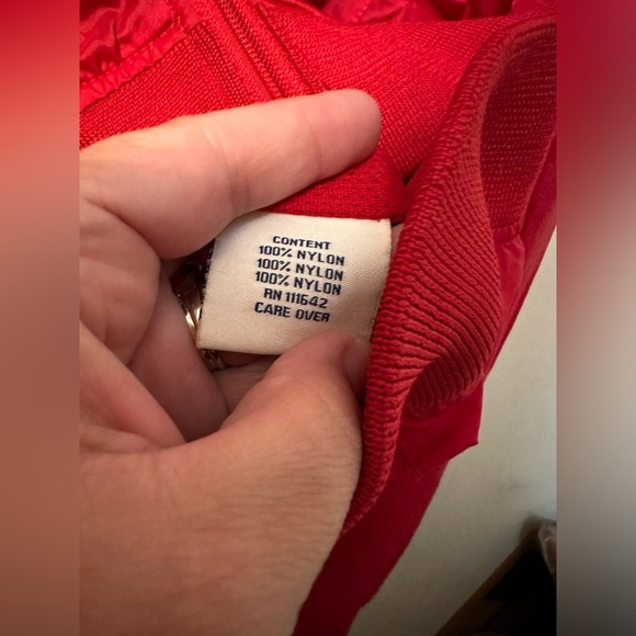 Coogi Bomber Jacket With Hood Size Large Red Vintage Retro Logo Embroidered - Picture 4 of 10